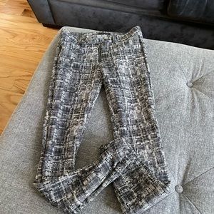 Zara checkered black and white pants size XS